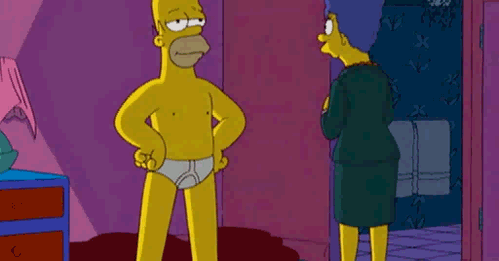 Gif Homer Simpson's Back Fat